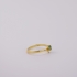 Gouden ring met Cubic Zirconia en Smaragd