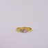 ring goud 9K met CZ